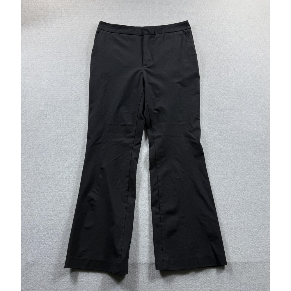 Zara Pants Womens 8 Black Twill Dress Bootcut Stretch Work Office‎ Career 32x29